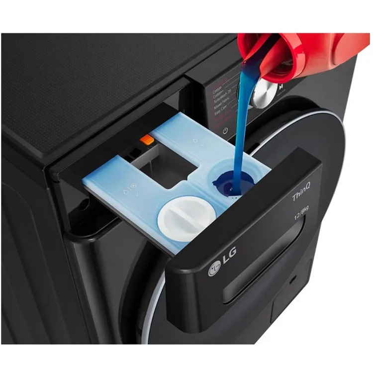 ماشین لباسشویی 12 کیلویی و خشک کن 8 کیلویی ال جی مدل F4V9BDP2EE