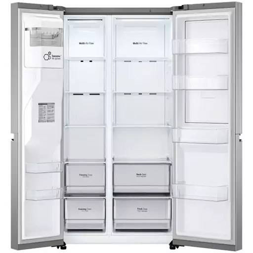 ساید بای ساید یخچال ال جی مدل J277 سیلور 30 فوت GC-J277FMHV
