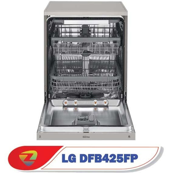 ماشین ظرفشویی ال جی DF425HSS ظرفیت ۱۴ نفر مبله