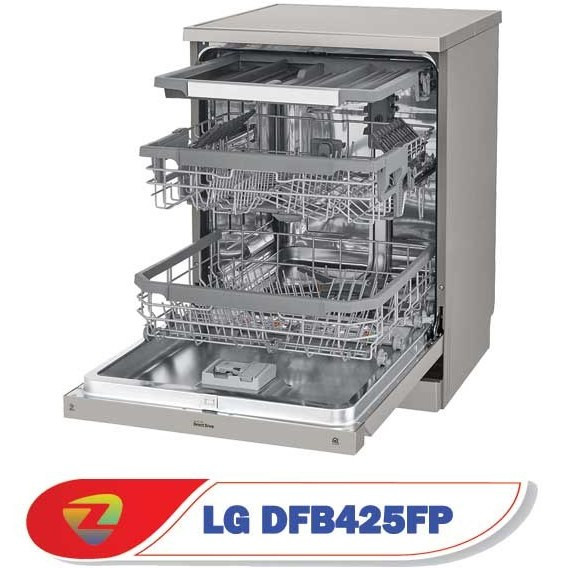ماشین ظرفشویی ال جی DF425HSS ظرفیت ۱۴ نفر مبله