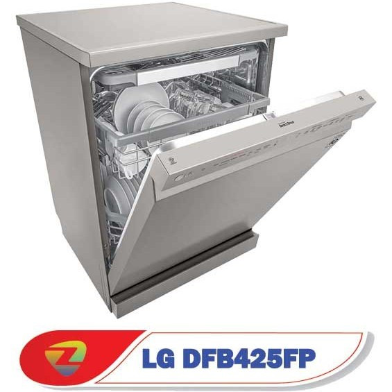 ماشین ظرفشویی ال جی DF425HSS ظرفیت ۱۴ نفر مبله