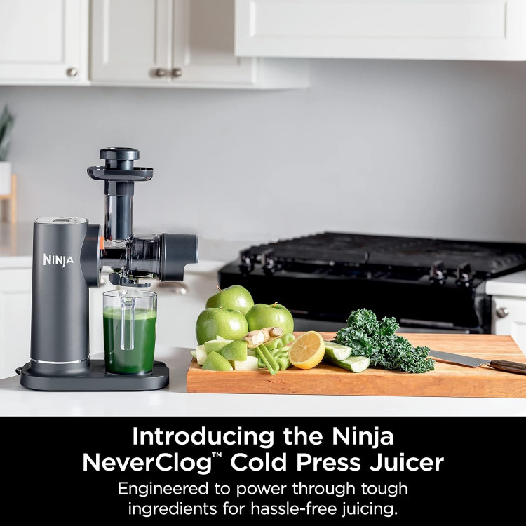 عصاره گیر و آبمیوه گیری slow juicer نینجا 150 وات خاکستری